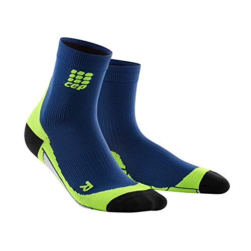 Mens Crew Cut Athletic Performance Running Sock CEP  Deep Ocean Green  V