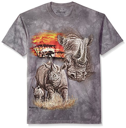 The Mountain Rhinos Adult T Shirt Grey 2XL The Mountain Rhinos Adult T Shirt Grey 2XL