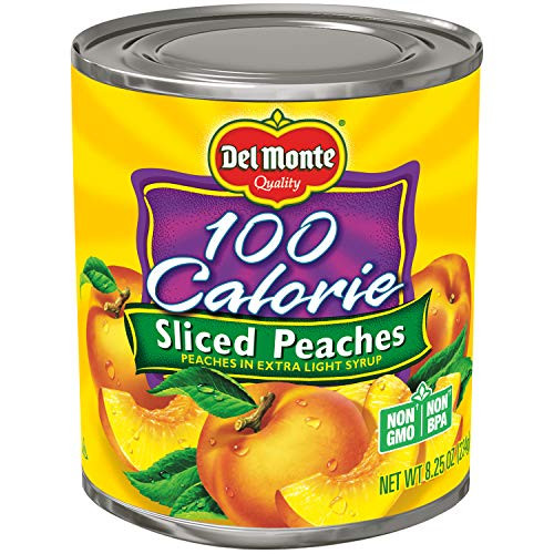 Del Monte Canned Sliced Peaches in Extra Light Syrup  8 25 Ounce  Pack of 12