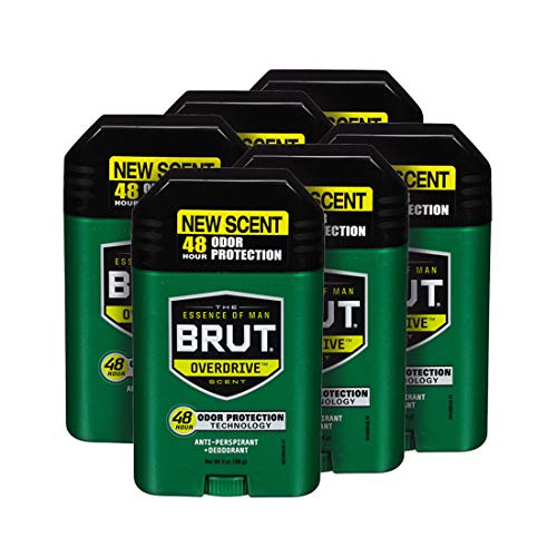 Brut Anti Perspirant Plus Deodorant  Overdrive  2 Ounce  Pack of 6