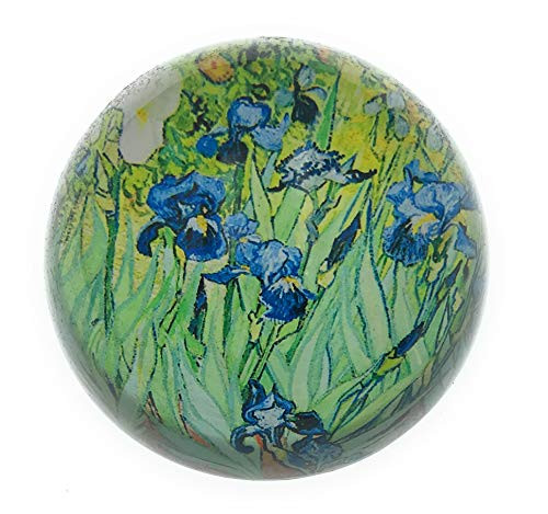 Value Arts Vincent Van Gogh Irises Glass Dome Paperweight 3 Inches Diameter Value Arts Vincent Van Gogh Irises Glass Dome Paperweight 3 Inches Diameter