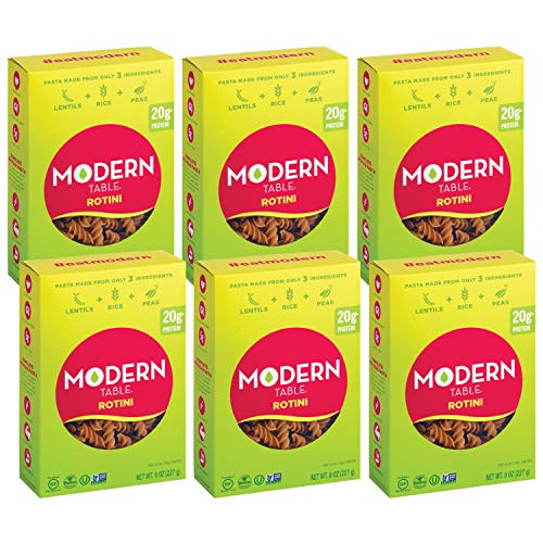 Modern Table Gluten Free Complete Protein Lentil Rotini Pasta 6 Count Modern Table Gluten Free Complete Protein Lentil Rotini Pasta 6 Count