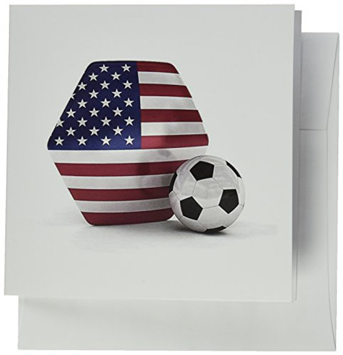 3dRose USA Soccer Ball Greeting Cards 6 x 6 inches set of 12 gc 181919 2 3dRose USA Soccer Ball Greeting Cards 6 x 6 inches set of 12 gc 181919 2