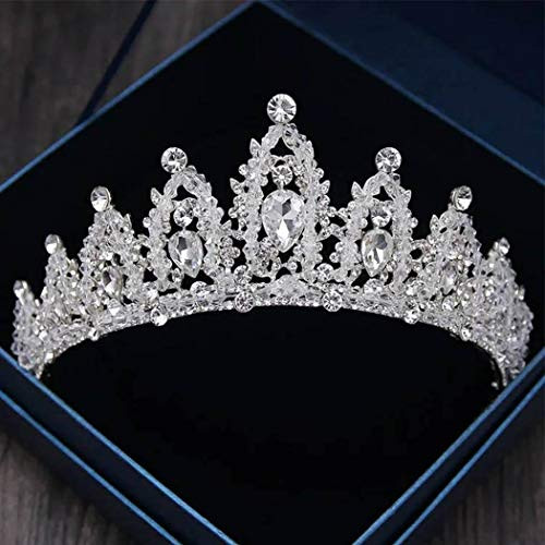 Harosy Wedding Crowns and Tiaras Silver Crystal Brides Queen Crowns Rhinestone Princess Baroque Tiaras Birthday Pageant Prom Tiaras Hair Accessories for Women and Girls Harosy Wedding Crowns and Tiaras Silver Crystal Brides Queen Crowns Rhinestone Princess Baroque Tiaras Birthday Pageant Prom Tiaras Hair Accessories for Women and Girls