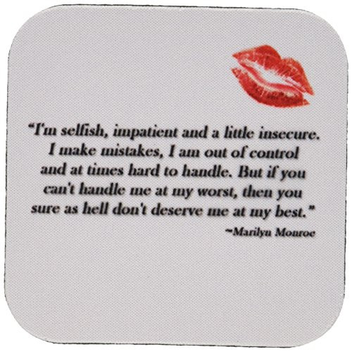 3dRose LLC cst 162254 2 Soft Coasters Famous Marilyn Monroe Quote Set of 8 3dRose LLC cst 162254 2 Soft Coasters Famous Marilyn Monroe Quote Set of 8