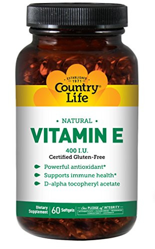 Country Life Natural Vitamin E   Supports Immune Health   400 IU  60 Softgels