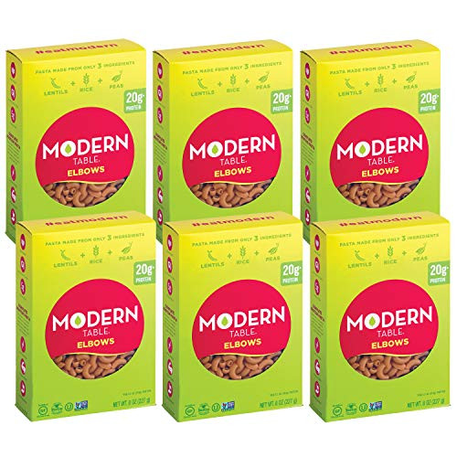 Modern Table Gluten Free  Complete Protein Lentil Elbows Pasta  6 Count