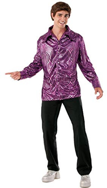 Forum Novelties Disco Man Shirt Purple Standard Size Forum Novelties Disco Man Shirt Purple Standard Size