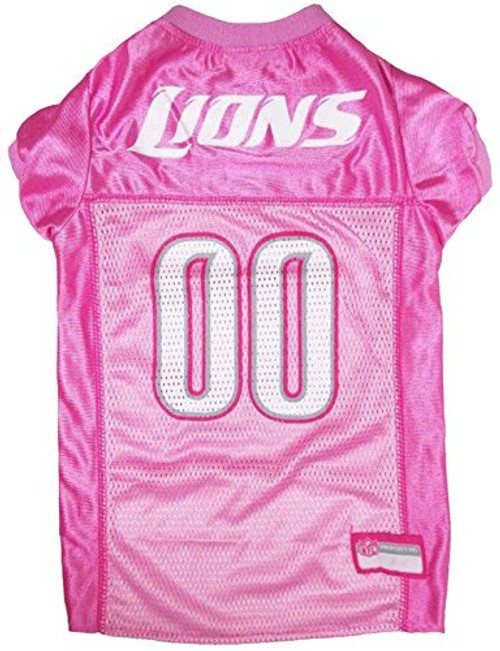 NFL Detroit Lions Dog Jersey Pink  X Small    Football Pet Jersey in Pink