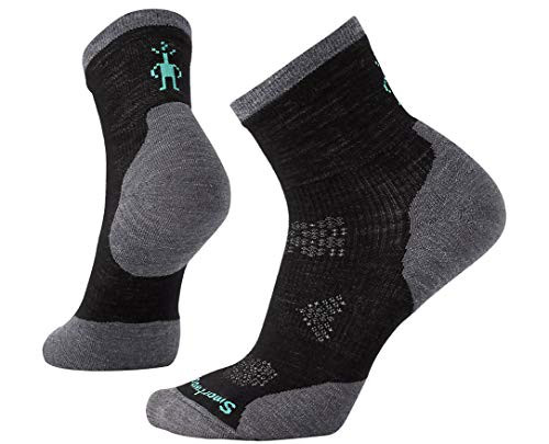 Smartwool PhD Run Cold Weather Mid Crew Black SM  Women s Shoe 4 6 5