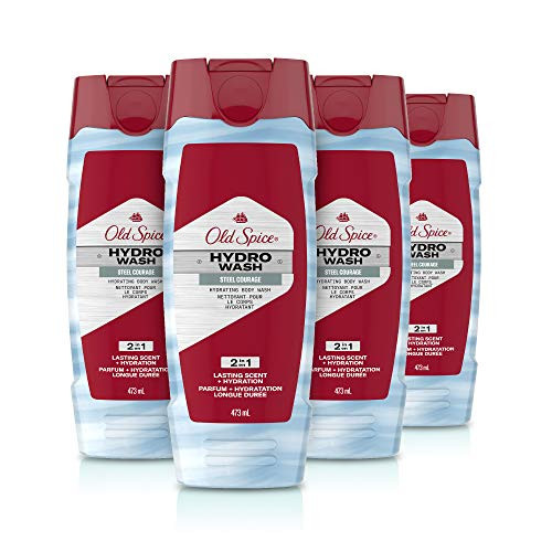 Old Spice Hydro Body Wash Hardest Working Collection Steel Courage  16 0 oz  Pack Of 4