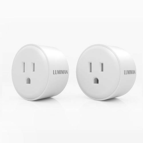 LUMIMAN Smart Plug Works Alexa, WiFi Outlet Plug Mini Smart Socket Works Amazon Echo Google Home Assistant, No Hub Required, 2 Pack