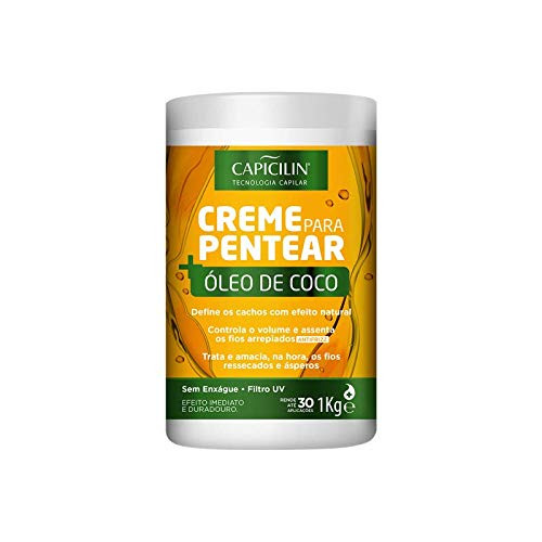 Capicilin   Linha Creme para Pentear   Oleo de Coco 1000 Gr    Capicilin   Combing Cream Collection   Coconut Oil Net 35 27 Oz