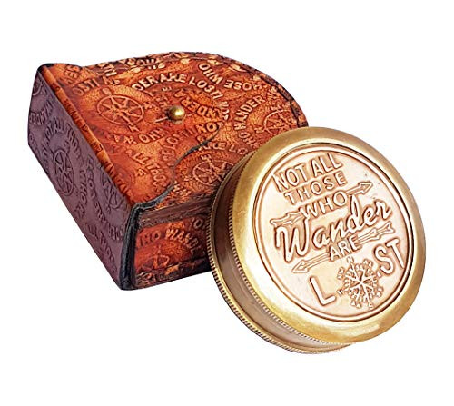 Brass Nautical Not All Those Who Wander Are Lost Magnetic Compass Graduation Confirmation Day Gift compass Marine Antique Replica Vintage Magnetic Direction Antique Compass Brass Nautical Not All Those Who Wander Are Lost Magnetic Compass Graduation Confirmation Day Gift compass Marine Antique Replica Vintage Magnetic Direction Antique Compass