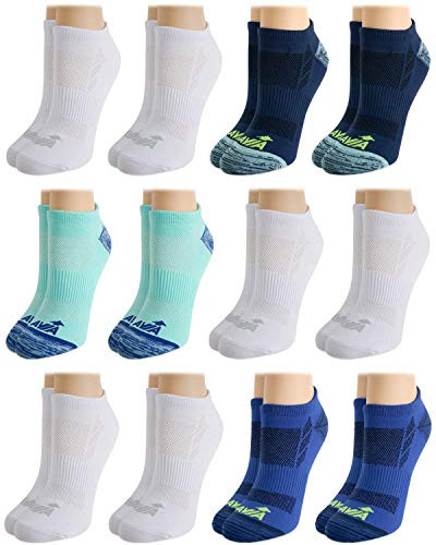 Avia Women s Pro Tech Performance No Show Athletic Socks  12 Pack   Navy  Shoe Size  4   10