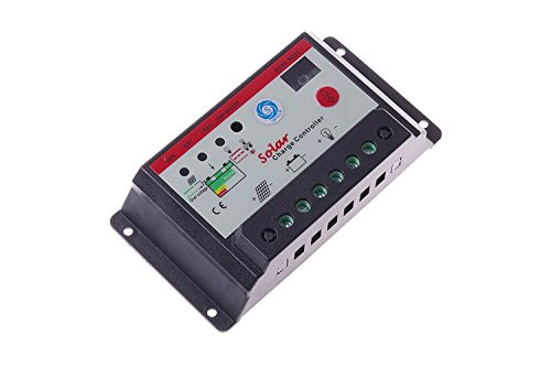 SMAKN 12V 24V 10 Amp PWM Charge Controller Regulator Off Grid Battery Charging