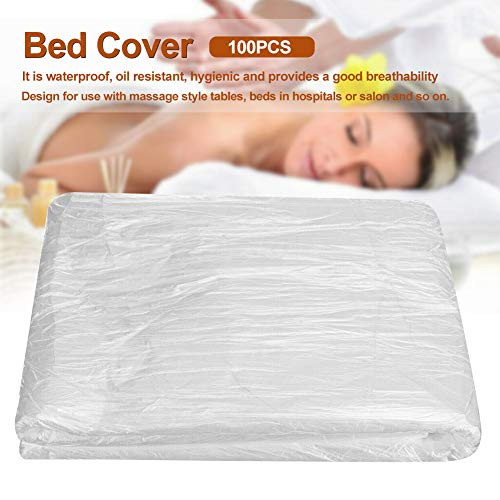 HONUTIGE 100pcs Disposable Bed Sheets Covers Disposable Couch Cover  SPA Massage Table Covers Spa Bed Sheets for Beauty Salon  Massage  Tattoo  Hotels