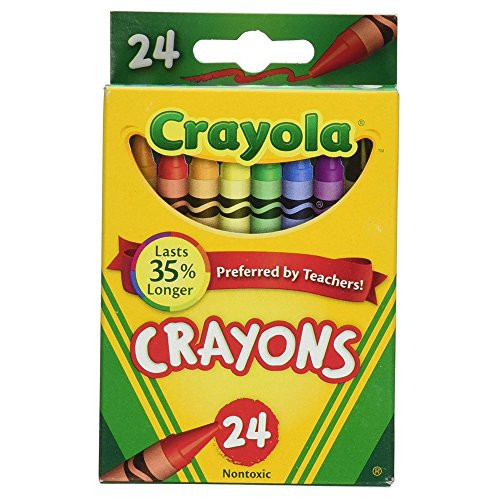 5 X Crayola 24 Count Box of Crayons Non Toxic Color Coloring School Supplies  3 Packs  by Crayola