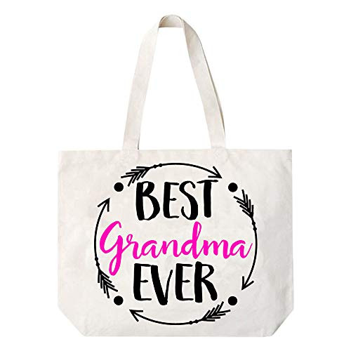 Best Grandma Ever Canvas Tote Bag Grandma Gift Idea Book Bag Best Grandma Ever Canvas Tote Bag Grandma Gift Idea Book Bag