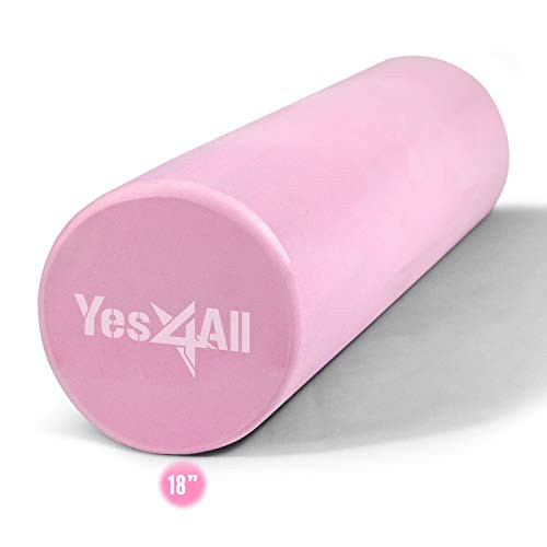 Yes4All 18 Inch EVA Foam Roller Back Roller High Density Foam Rollers Foam Roller for Physical Therapy Exercise Pink Yes4All 18 Inch EVA Foam Roller Back Roller High Density Foam Rollers Foam Roller for Physical Therapy Exercise Pink