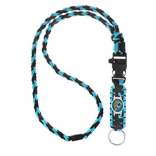Swamp Fox Jacksonville Jaguars Paracord Lanyard with Team Charm  Neck Clasp  and Keychain Release