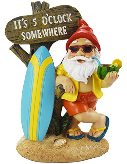 Muse Design Surfing Garden Gnome Figurine Garden Statues Yard Art Resin Decorations Outdoor Garden Décor Muse Design Surfing Garden Gnome Figurine Garden Statues Yard Art Resin Decorations Outdoor Garden Décor