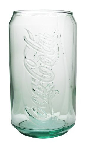 ARC International Luminarc Coca Cola Green Embossed Can Tumbler  12 Ounce  Set of 4