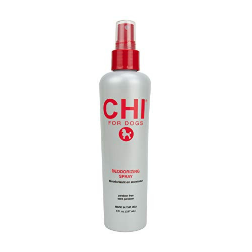 CHI for Dogs Deodorizing Spray for Dogs   Best Odor Eliminating Spray for All Dogs   Puppies   Sulfate   Paraben Free  pH Balanced for Dogs  Made In the USA