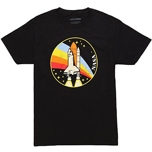 Fifth Sun NASA Retro Rocket Adult T Shirt Black XX Large Fifth Sun NASA Retro Rocket Adult T Shirt Black XX Large
