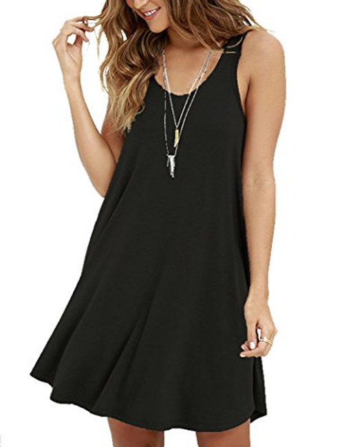 MOLERANI Women s Casual Swing Simple T shirt Loose Dress  Small  Black MOLERANI Women s Casual Swing Simple T shirt Loose Dress  Small  Black