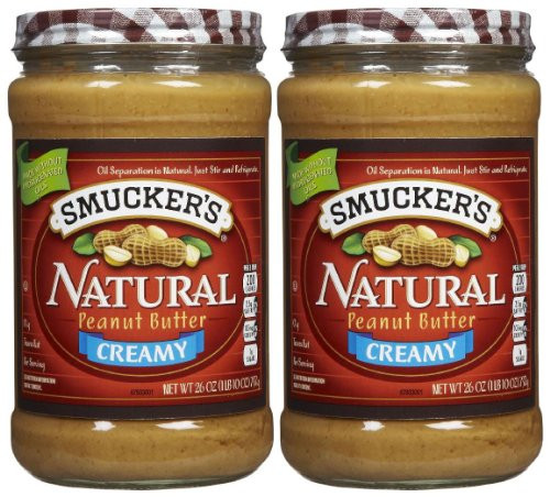 Smucker s Creamy Natural Peanut Butter  26 oz  2 pk