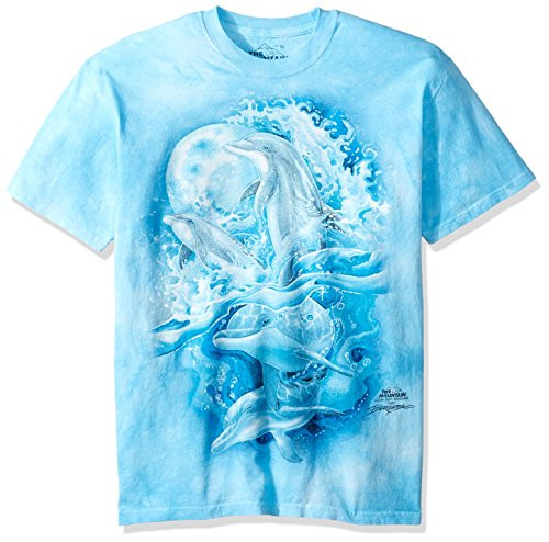 The Mountain Bergsma Dolphins Adult T Shirt Blue XL The Mountain Bergsma Dolphins Adult T Shirt Blue XL