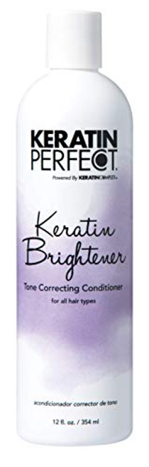 Keratin Perfect Brightener Tone Correcting Conditioner For All Hair Types Nourishes Protects Prolongs Keratin Treatment No Added Sulfates or Sodium Chloride 12 oz I0099341 Keratin Perfect Brightener Tone Correcting Conditioner For All Hair Types Nourishes Protects Prolongs Keratin Treatment No Added Sulfates or Sodium Chloride 12 oz I0099341