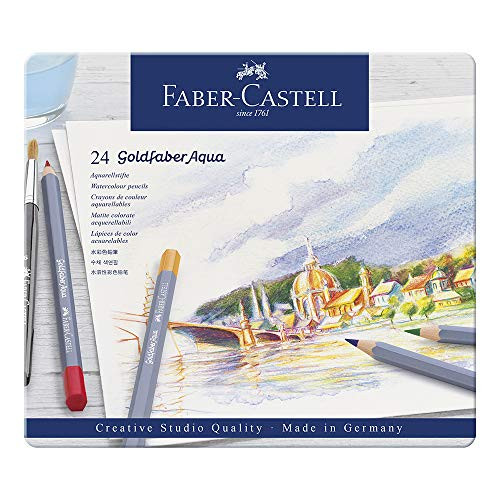 Faber Castell Creative Studio Goldfaber Watercolor Pencils  24 Count