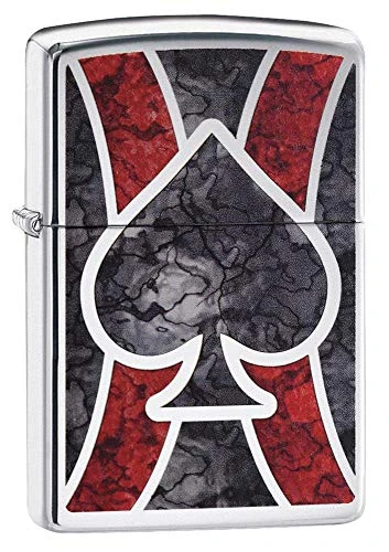 Zippo Ace Fusion Pocket Lighter  High Polish Chrome  One Size