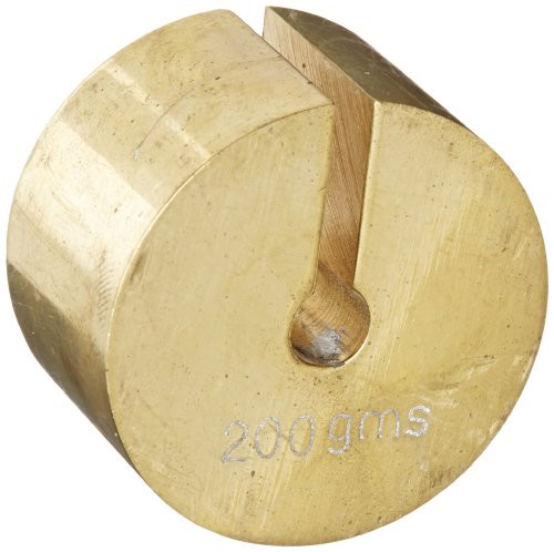 Ajax Scientific Brass Slotted Weight  200g