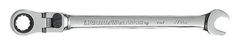 GEARWRENCH 12 Pt  Flex Head Ratcheting Combination Wrench  7 16    9707