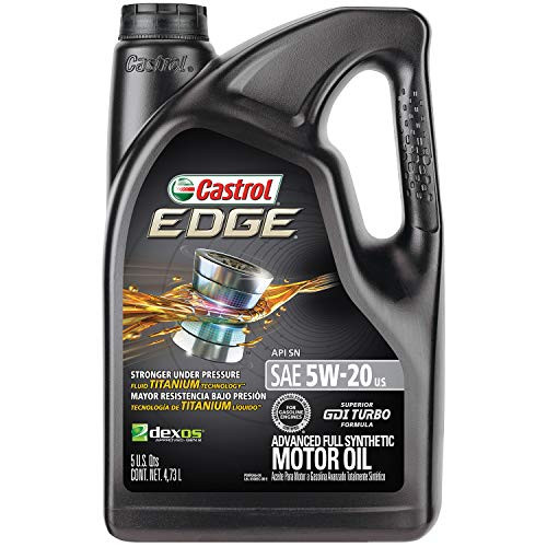 Castrol 03083 EDGE 5W 20 Advanced Full Synthetic Motor Oil  5 Quart