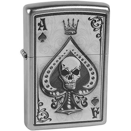 Zippo Ace Lighters  Satin Chrome