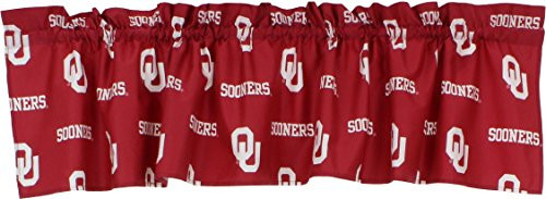 College Covers NCAA Curtain Valance  84  x 15   Oklahoma Sooners