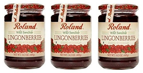 ROLAND FRUIT WILD LINGONBERRY  14 OZ  3 pack
