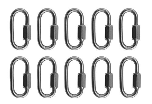 10 Pieces Stainless Steel 316 Quick Link 3 16   5mm  Marine Grade