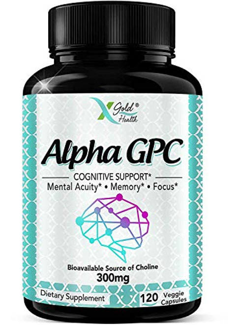 Alpha GPC Choline Supplement 300mg 120 Veggie Capsules Cognitive Enhancer Nootropic Supports Memory Brain Function Boosts Focus Mood Highly Bioavailable Source of Choline Alpha GPC Choline Supplement 300mg 120 Veggie Capsules Cognitive Enhancer Nootropic Supports Memory Brain Function Boosts Focus Mood Highly Bioavailable Source of Choline