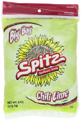 Spitz Chili Lime Flavored Sunflower Seeds  6 Ounce  Pack of 12