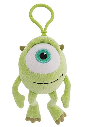 Theme Park Merchandise Disney Parks Mike Monsters  Inc Big Head Plush Purse Hanger Keychain Key Chain