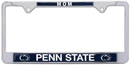 AMG Auto Emblems All Metal NCAA Collegiate MOM License Plate Frame  Penn State