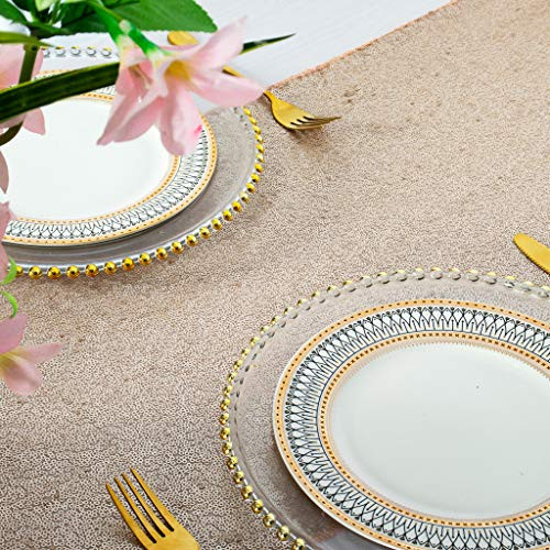 Sequin Table Runners 13  x108   Champagne Table Runners Pack Of 3 Table Covers For Party Glitter Table Runner 108 Inches Long Table Linens for Weddings Sparkly Table Cover Event Table Decor
