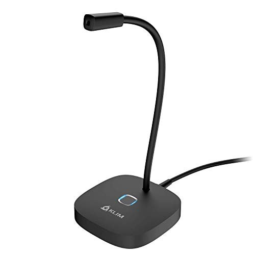 KLIM Lingo   Desktop USB Microphone for PC and Mac   with Mute Button   Compatible with Any Computer   Professional Desktop Microphone   High Definition Audio   New 2020