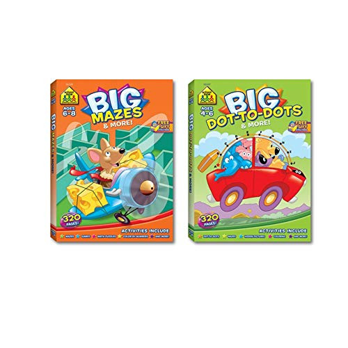 Big School Zone Game Books Set of 2