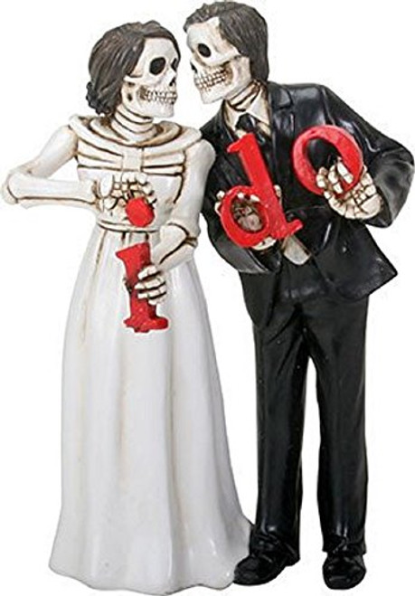 YTC Summit International Love Never Dies Skeleton Wedding Couple Bride and Groom I Do Figurine New YTC Summit International Love Never Dies Skeleton Wedding Couple Bride and Groom I Do Figurine New